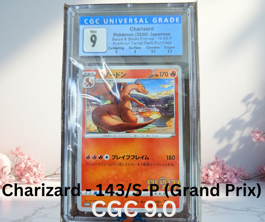 Pokemon Charizard - 143/S-P (Grand Prix) Miscellaneous Cards & Products CGC 9