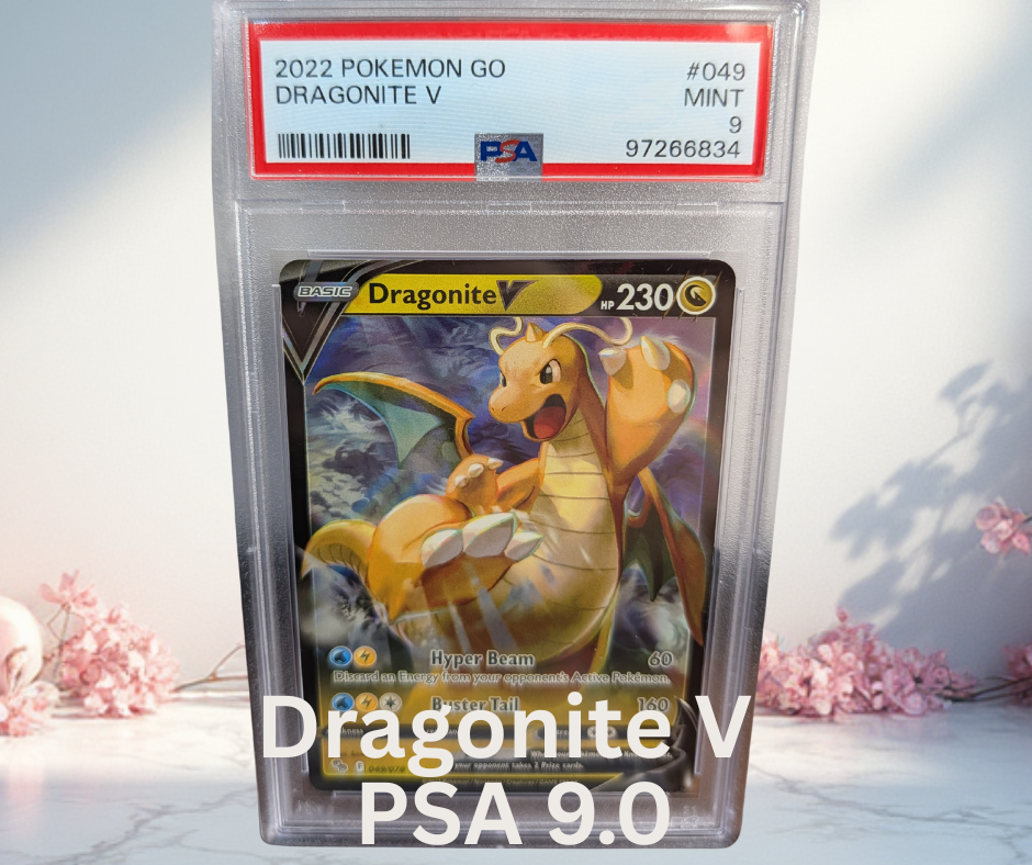 Pokemon Dragonite V Pokemon Go PSA 9