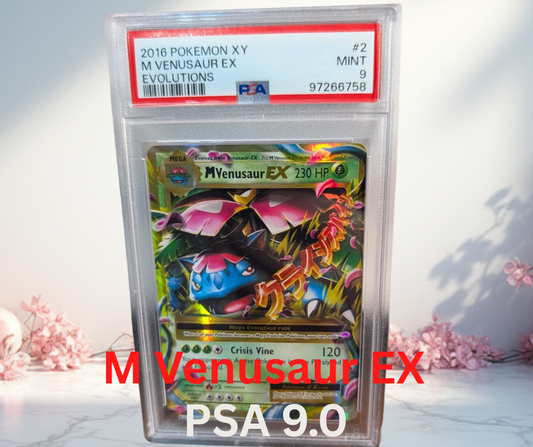 Pokemon M Venusaur EX Evolutions PSA 9